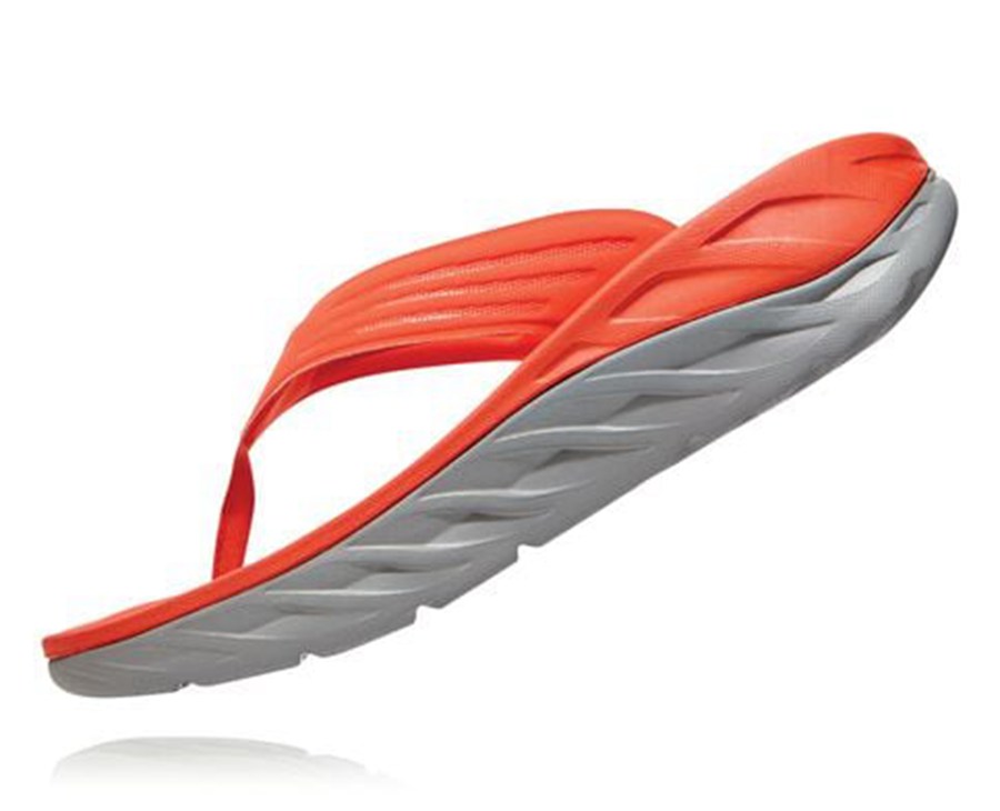 Hoka One One Sandalen Heren - Ora Recovery Flip - Rood - XP2637895